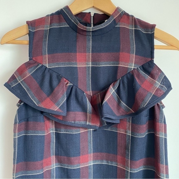 Revolve x Suno Ruffle Tunic Dress Wool/Silk Size 0 Made in USA - Picture 6 of 16